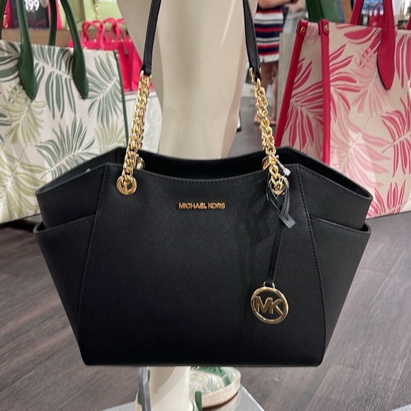 Michael Kors MICHAEL KORS 
Jet Set Large Saffiano Leather Shoulder Tote Bag
Blck - Picture 5 of 16